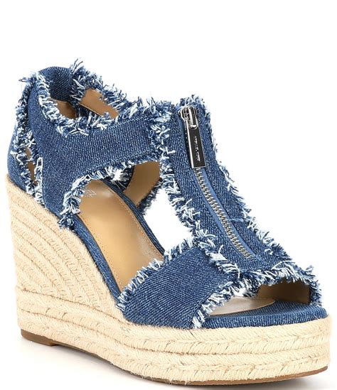 michael kors wedge espadrille|michael kors denim wedges.